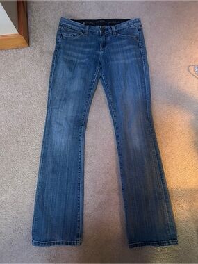 Express Women's Blue Flared Jeans